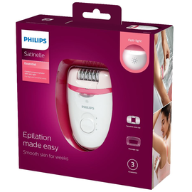  Эпилятор Philips BRE255/00 белый/красный 