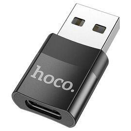  Адаптер Hoco UA17 USB2.0 - Type-C (black) (213920) 