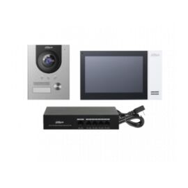  Комплект домофона Dahua DHI-KTP01L(S) черный 