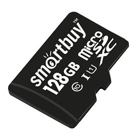  Карта флэш-памяти MicroSD 128 Гб Smart Buy без SD адаптера (class 10) 