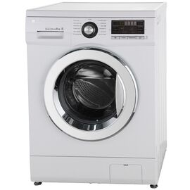  Стиральная машина LG F1096TD3 85x60x55см Класс: A++ загр.фронтальная макс.:8кг белый, 1000 об/мин, барабан чёрный, дисплей 
