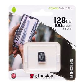  Карта флэш-памяти MicroSD 128 Гб Kingston Canvas Select Plus A1 (100 Mb/s) без адаптера (class 10) (220871) 