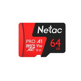  Карта флэш-памяти MicroSD 64 Гб Netac P500 Extreme Pro UHS-I (100 Mb/s) без адаптера (Class 10) (219881) 