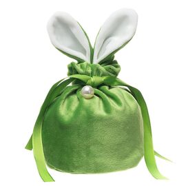  Подарочная упаковка - новогодний мешок с ушами Зайка 02 New Year (10x13cm) (green) (211743) 