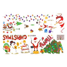  Наклейка - витражная 17 New Year (multicolor) (211385) 