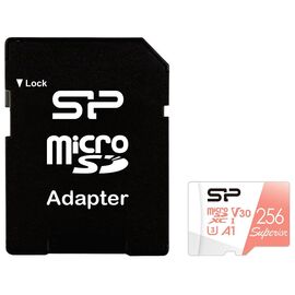  Карта памяти Silicon Power Superior (SP256GBSTXDV3V20SP) 256GB A1 microSDXC Class 10 UHS-I U3 100/80 Mb/s (SD адаптер) 