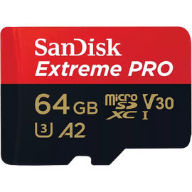  Карта памяти SanDisk Extreme Pro (SDSQXCU-064G-GN6MA) microSD UHS I 64GB 200MB/s Read, 90MB/s Write 