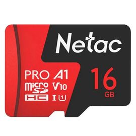  Карта флэш-памяти MicroSD 16 Гб Netac P500 Extreme Pro UHS-I (100 Mb/s) без адаптера (Class (222569) 
