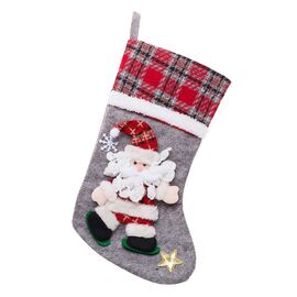  Подарочная упаковка - новогодний носок New Year (multicolor) (004) (211739) 