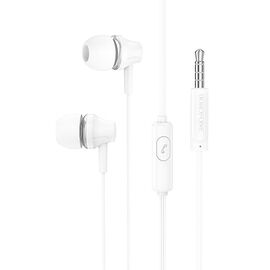  Проводные наушники с микрофоном внутриканальные Borofone BM74 Jack 3,5  (white) (217921) 