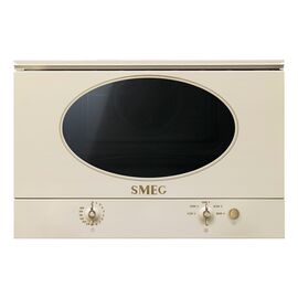  Встраиваемая микроволновая печь SMEG MP822NPO кремовый 