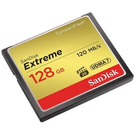  CF  SanDisk  Extreme 128GB  (120/85 MB/s) 