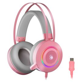  Наушники игровые с микрофоном A4TECH Bloody G521, 2.3 м (розовый) 