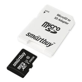 MicroSDXC  256GB  Smart Buy Class 10 Pro UHS-I U3 (70/90 Mb/s) + SD адаптер 