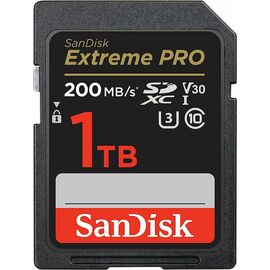  SDXC  1TB  SanDisk Class 10 Extreme Pro V30 UHS-I U3 (200 Mb/s) 
