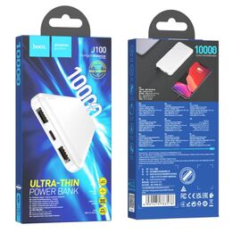  Аккумулятор внешний резервный HOCO J100 High-ranking 10000 mAh (белый) 