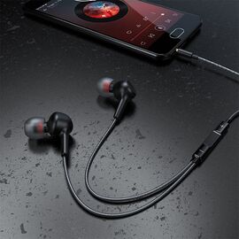  Наушники HOCO M78 El Placer universal earphones with microphone (черный) 