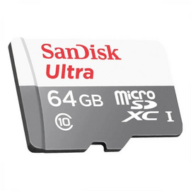  MicroSD  64GB  SanDisk Class 10 Ultra Light UHS-I  (100 Mb/s) без адаптера 