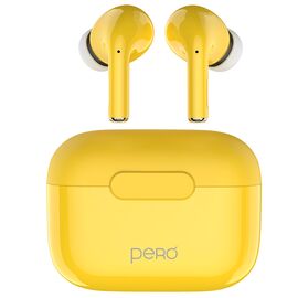  Беспроводные наушники PERO TWS06 COMFORT Yellow 