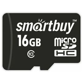  MicroSD  16GB  Smart Buy Сlass 10  без адаптера 