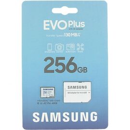  Карта Памяти Samsung 256GB EVO PLUS (2024) Micro SDXC Card U3, V30, A2 + adapter (MB-MC256SA) 