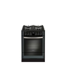  Газовая плита Gefest ПГЭ 6502-03 0244 черный (без крышки), чугун,решетки 85x60x60см, 4 конфороки, электродуховка 55л, класс А 