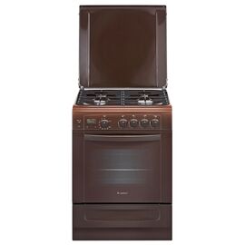  Плита Газовая Gefest 6100-03 0001 коричневый, 85x60x60см, 4 конфорки, духовка 52 л, гриль, вертел, газ- контроль 