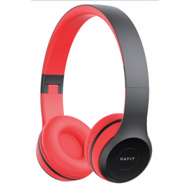  Гарнитура беспроводная полноразмерная HAVIT HV-H2575BT V5.0 Bluetooth+FM+MP3 Черно-красная 