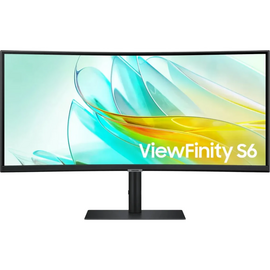  Монитор Samsung ViewFinity S6 S34C650UAIXCI (LS34C650UAIXCI) 34" 3440x1440, VA, 100Гц, 1хHDMI, 1хDP, 1хType-С, изогнутый, черный 