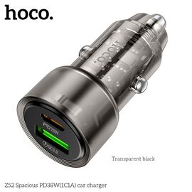  АЗУ HOCO Z52 Spacious PD38W (1C1A) (прозрачно-черный) 
