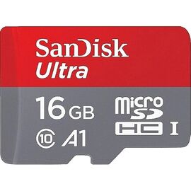  MicroSD  16GB  SanDisk Class 10 Ultra (80 Mb/s) без адаптера 