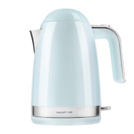  Чайник Galaxy LINE GL 0332 НЕБЕСНЫЙ сталь двойные стенки 