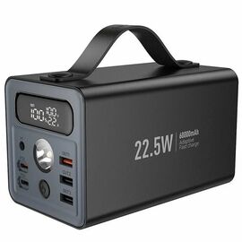  Внешний аккумулятор Hoco J138 22.5W+PD20W+DC12V 60000mAh 2Type-C/USB*3/Type-C*2 (black)(236148) 