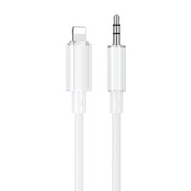  Кабель Lightning - 3.5mm Borofone BL21 Lemon 100см   (white) (236079) 