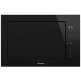  Встраиваемая микроволновая печь SMEG FMI625CN черное стекло 