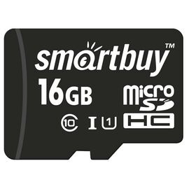  MicroSD  16GB  Smart Buy Сlass 10  + SD адаптер 