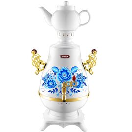  Самовар Centek CT-0092 A (белый+рисунок+золото) 