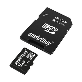 MicroSD  128GB  Smart Buy Сlass 10  Advanced U3 V30 A1 (55/90 Mb/s)+ SD адаптер 