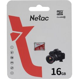  Карта памяти Netac P500 Eco (NT02P500ECO-016G-S) microSDHC 16Gb (50/95 Mb/s, no adapter) 