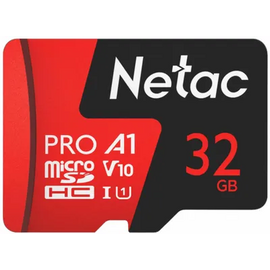  Карта памяти Netac P500 Extreme Pro (NT02P500PRO-032G-R) MicroSDHC 32Gb (100/100 Mb/s, adapter) 