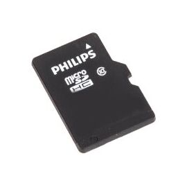  Карта памяти PHILIPS microSD FM08MA45B/97 8GB microSDHC Class 10 (SD адаптер) 