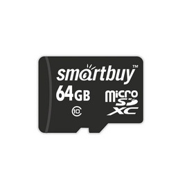  MicroSD  64GB  Smart Buy Class  10 без адаптера 