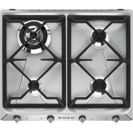  Варочная панель SMEG SR964XGH Victoria газ, варочная 60см, нерж 