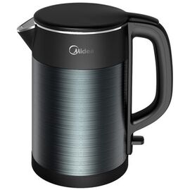  Электрочайник Midea МК-8076 1.5л. 2200Вт черный корпус: металл 