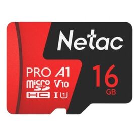  MicroSD  16GB  Netac  P500  Extreme Pro  Class 10 UHS-I U1 V10 (100 Mb/s) + SD адаптер 