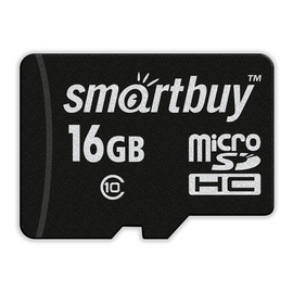  MicroSD  16GB  Smart Buy Class 10 UHS-I + SD адаптер 