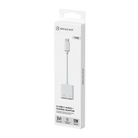  Адаптер Breaking Y03, 2USB-C - USB-C (Белый) 