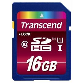  Карта памяти SDHC Transcend Ultimate, 16 Гб, UHS-I Class 10 U1, чтение: до 90Мб/с 