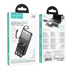 Аккумулятор внешний резервный HOCO J156 Founder 22.5W+PD20W fully compatible 10000mAh (черный) 