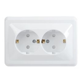  Розетка силовая IEK Вега (ERV24-K01-16-DM) белый 